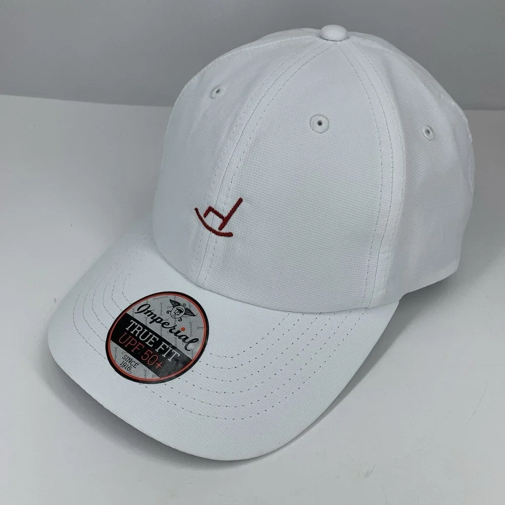 Rocking Chair Hat White Imperial True Fit Adjustable OSFA Baseball Cap NEW